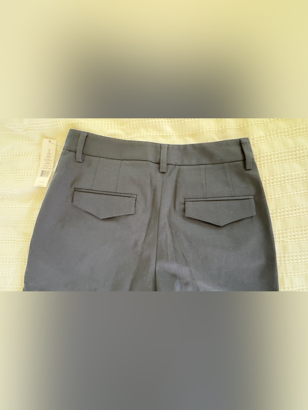 New with Tag Theory Alleen wide leg women trousers pants sz 00 Dark Blue USA - Picture 6 of 9